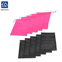 Wholesale waterproof non woven drawstring shoe bag with drawstring closure